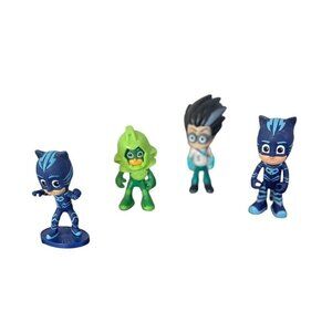 PJ Masks Figures Figurines Catboy Romeo Gekko Cake Topper Toys Blue Green